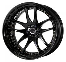 【Step rim】 Black (B) Deep concave 21inch COP Black Almitrim + T Set