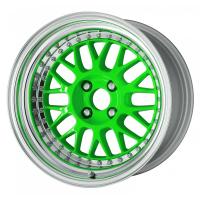 Meister M1 3P - Disc: Energy Lime Green (Custom) Rim: Normal (Shape) / Buff Anodized (Standard)