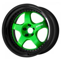 Work Meister S1 3P - Energy Lime Green (Custom) / Black Anodized (custom) / Black Piercing Bolt (custom)