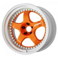 Work Meister S1 3P - Mandarin Alert (Custom) / Brushed (custom) / Titanium-coated Piercing Bolt (custom)