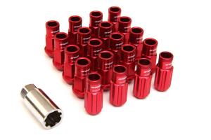 RS TYPE CLOSED END LUG NUTS red